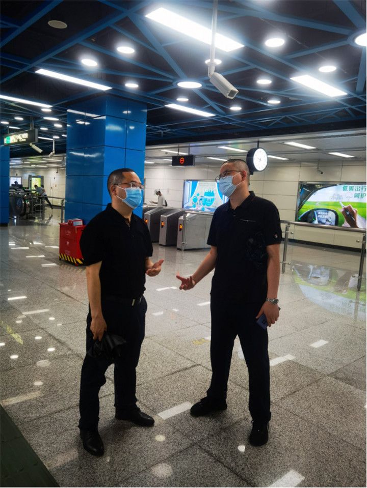 公司黨委書記、執(zhí)行董事朱軍到廣州地鐵項(xiàng)目開展調(diào)研